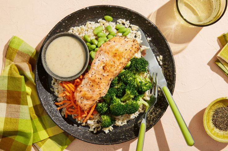 Lemon Maple Salmon Bowl(T)