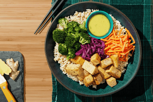 Ginger Orange Tofu Buddha Bowl(M)