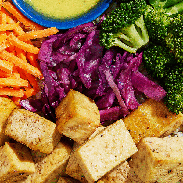 Ginger Orange Tofu Buddha Bowl(M)