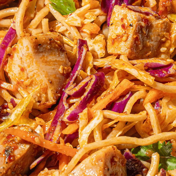 Chilli Crisp Noodles w/ Sesame Chicken(M/T)