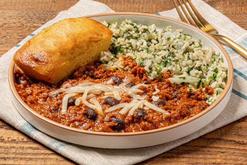 Chili plate w/ Honey Butter Cornbread(Th)